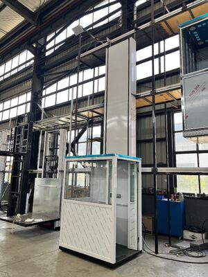 Verticale platformlift voor rolstoelen voor gehandicapten met aluminiumlegering of roestvrij staal
